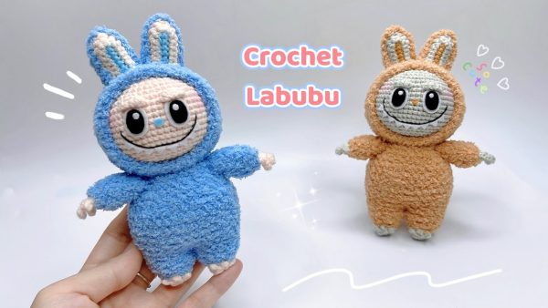 Labubu Crochet Pattern PDF – Bunny Amigurumi | Video Tutorial - Image 4